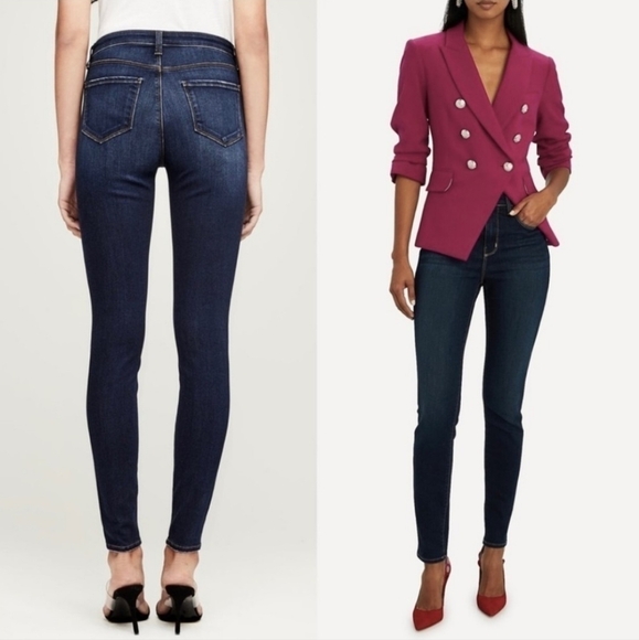 NEW L'AGENCE Marguerite Super Stretch Skinny Luxury High Waist Womens Jeans Chic - Picture 12 of 14